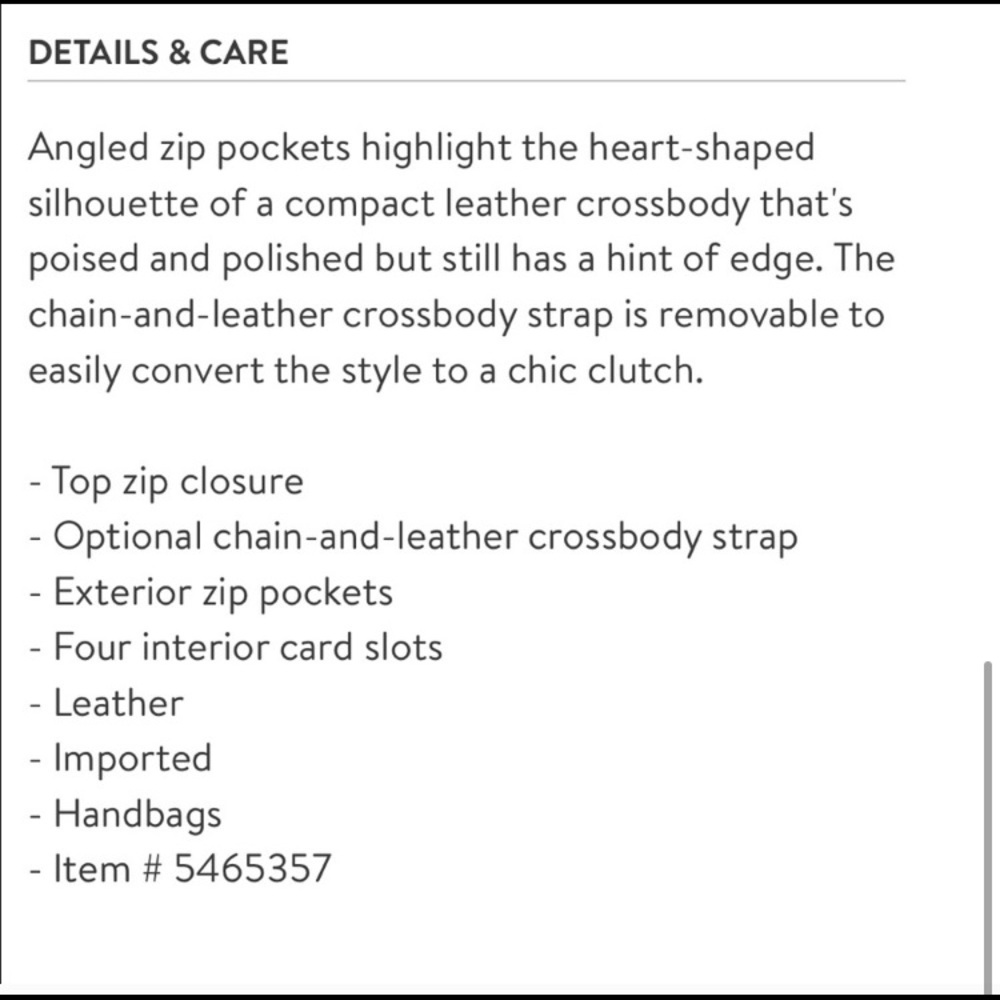 ❌Consigned ❌ Rebecca Minkoff Heart Leather Purse - Picture 8 of 9